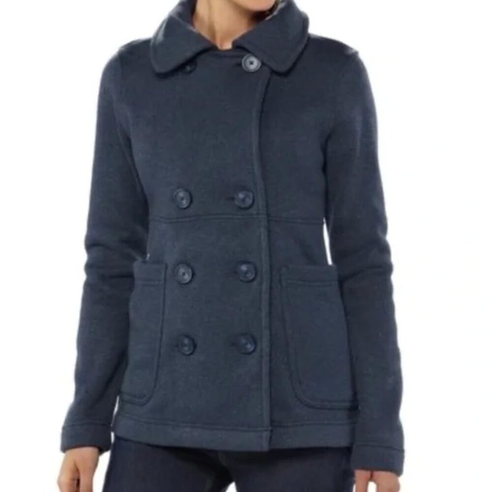PATAGONIA Women's  Better Sweater Peacoat Navy Double Breasted Size Medium